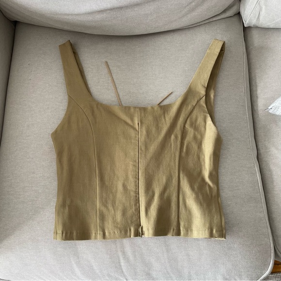 MOTEL: Rayuan Corset Top in Tan - Picture 6 of 6